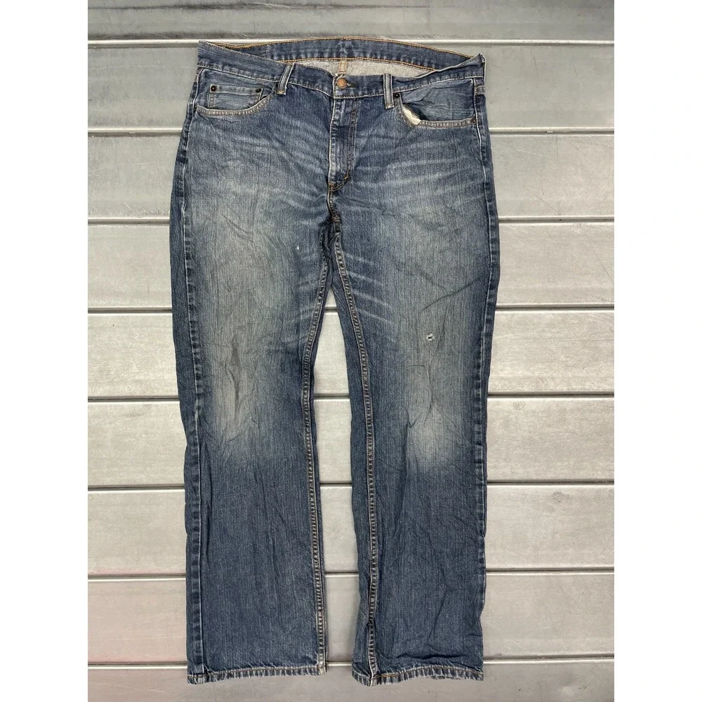 Levis 559 Relaxed Fit Jeans Mens 36x32 Blue Dark Was Denim 100% Cotton‎